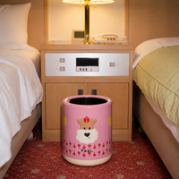 Trash Can, Stylish, Sorting, Floral Pattern, 10L, Plastic, Trash Can, Interior, Living Room, Kitchen Compatible