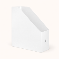 File Organizer for Desk, Large Capacity Document Holder Rack, Vertical Tray for Office Workers, Clear Storage Box
