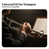 Trumpet Finger Loop Screw Knurled Head Shiny Trumpet Fixing Screw Easy to Install Brass Instrument Part for Cornet Instrumentalists, Instrumentalists