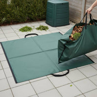 Yard Waste Tarp with Handles Waterproof Reusable Leaf Bag Abrasion-Resistant Gardening Tool for Gardeners, Homeowners