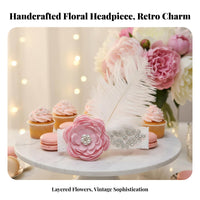 Crystal Tiara Hairband Photo Prop Baby Crown Headband Infant Flower Crown Cute Designs Elastic Princess Headband for Holidays