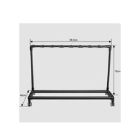 On Wheels Rolling Guitar Rack Locking Casters Multiple Guitar Stand Space Saving Musical Instrument Accessory Foldable for Musicians