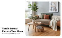 Nordic Aesthetic Two-Tone Chaise Sectional Light Luxury Feel sectional Chaise Lounge Sofa two-tone contrast Design Living Room Seating Signature design for Interior Designers, Apartment Dwellers, Sales Center, Reception Area, Hotel Lobby, Movie evenings