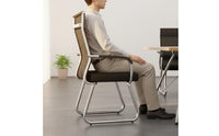 Mesh Back Sled Base Chair Heavy Duty Ergonomic Computer Chair for Students, Conference Room, Reception Area