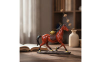 Horse Figurine Tabletop Horse Statue Sculptural for Collectors, Living Room Shelf, Entryway Console, Office Desk