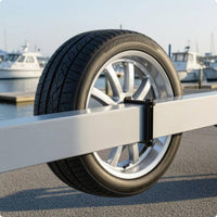 Vehicle Spare Tire Bracket Mounting Plates Boat Spare Tire Bracket Threaded Rods Hex Fasteners for Trailers