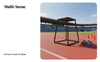 Plyometric Training Equipment 300kg Load Capacity Plyometric Box Multiple Heights Metal Bound Box for Home Gym Users, Beginners, School, Garage