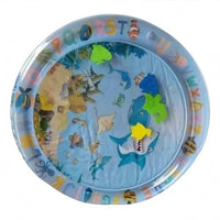 Underwater World Water Play Mat Raised Edge Inflatable Water Mat Round Children's Toy PVC for Babies