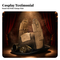 Black and Gold Steampunk Hat Headwear Structured Crown Steampunk Costume Hat for Adults
