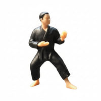 Kung Fu Figure 1/64 Scale Combat Artist Figure Highly-Detailed for Diorama Builders, Dioramas, Desktop Display