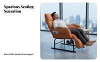 Foldable Adjustable Lounger with Footrest Nordic Design Adjustable Chair with Footrest Folding & Portable Recliner Multi-Position Reclining for Telecommuting Workers, Apartment Dwellers, Homeowners, Home Office, Living Room, Bedroom