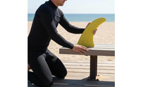Sturdy Nylon Construction Single Fin Hardware Single Surfboard Fin Fiberglass Reinforced Watersports Equipment for Paddleboarders, Surfers, Longboarders
