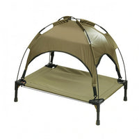Open Sides Canopy Pet Bed Raised Elevated Pet Bed Textile Tented for Dogs, Cats, Indoor