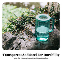 Long Spout Watering Can Nordic Design Transparent Plant Waterer Modern Design 1L Watering Jug for Owners, Balcony, Office