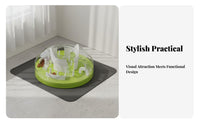Cat Slow Feeder Bowl Mental Stimulation Interactive Cat Brain-Teaser Feeder