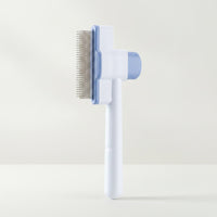 Self-Cleaning Comb Detangling Pet Comb with Metal Teeth Grooming Brush Handheld for Cat Owners, Routine Care