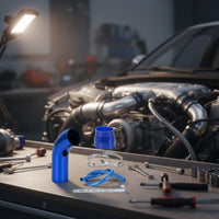 Universal 76mm Air Intake Tube Anodized Finish 76mm High Circulation Intake Pipe Anti for, DIY Mechanics, Auto