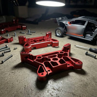 2 Pieces Front and Rear Shock Brackets Upgrade Front Shock Mount Precision RC Car Damping System Components Brackets for Rough Terrain Driving