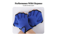 2 Pieces Keeps Hands Warm Webbed Swimming Gloves Non-Slip Neoprene Diving Gloves Skin-Friendly for Swimmers, Athletes, Snorkeling, Pool