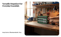 Stackable Small Parts Drawer universal Includes Dividers Workshop Organizer long-lasting