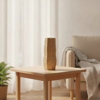Ceramic Vase Tall Flower Holder Faceted for Hotel Lobby, Interior Designers