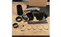 Heat Guard Cone Air Filter Kit Aluminum Tube Cold Air Intake Kit Silicone Couplers Engine Intake Assembly