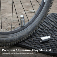 Aluminum Valve Cap Dustproof Aluminum Bike Valve Cap Anodized for Mountain Bikers, Road Cyclists, Trail Riding