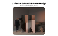 Mobile Foldable Panel Partition Modern Design 4-Panel Folding Divider Freestanding Privacy Screen Portable for Homeowners, Office Workers, Living Room, Expansive-Plan Areas, Studio Apartments, Classroom