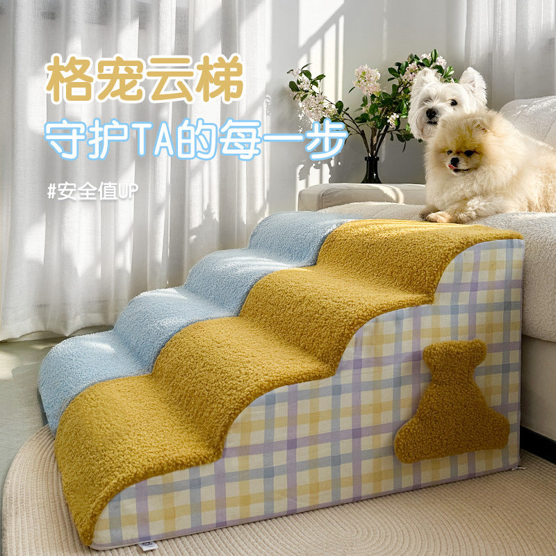 Pet Stairs for Small Dogs with Removable Washable Cover