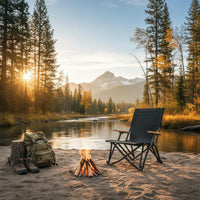 Reclining Camping Chair Lightweight Folding Camp Chair Breathable Outdoor Furniture for Picnic