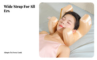 Ergonomic Design Beauty Sleep Face Cradle Silky Surface Specialty Pillow Adjustable Strap for Women, Adults, Night Time, Bedroom, Spa