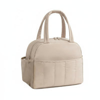 Puffer Lunch Bag Padded Quilted Lunch Bag Matte Finish
