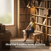 1:64 Scale People Figure High Intricacy Tiny Studying Person Model Miniature Scene Figure Realistic Design Miniature