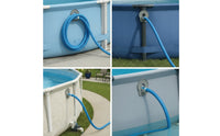Flat-Backed Swimming Pool Pipe Holder with Adhesive Tape Wall-Mount Swimming Pool Pipe Holder Above Ground Tooltool-Less for Backyard Pools