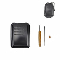 Multi-Functional Long Handle Campfire Pan Portable Rectangular Camping Cooker for Campers, Picnic, Barbecue