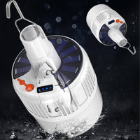 Dimmable Rechargeable LED Bulb Multiple Lighting Modes Rechargeable LED Light Bulb Waterproof USB Powered Tent Lamp SOS Mode for Campers, Outdoor