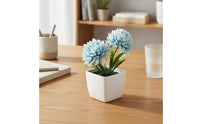 Mini Artificial Potted Plant Low Maintenance Small Fake Flower Pot Always Fresh Small Fake Flower in Pot for Desk, Office, Windowsill