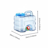 Food Grade Material Camping Water Jug with Faucet Thickened Wall Beverage Dispenser High Temperature Resistant Outdoor Gear Leakproof Design for Campers