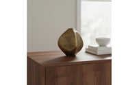 Hammered Metal Vase Textured Surface Decor Piece Artisanal Craftsmanship for Tabletop