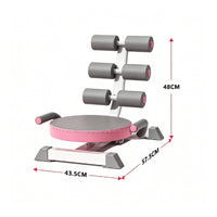 Padded Seat Sit-up Assistance Machine Cushioned Grips Foam Roller Sit-up Machine Anti-Slip Foot Caps Floor-Standing Ab Exercise Equipment Metal Frame for Home Gym