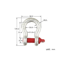 Galvanized Arch U-Type Heavy Duty Lifting Link, Nautical Rigging Connector, Commercial D-Shaped Lock, Multiple Options