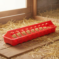 Quail Feeding Trough Easy to Clean Chicken Feeder and Waterer Set No Waste Design Fowl Water Dispenser and Feeder for Quails, Hatchery, Backyard