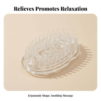 Oval Physical Scrubber Deep Cleansing Head Massager Erwhile Travelingnomic Grip Scalp Brush for Adults, People with Shower, Bathroom