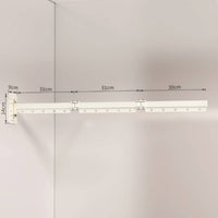 Foldable Drying Rack with Articulated Arm Sturdy Wall Mounted Drying Rack Long-Lasting Clothes Hanger Rust Resistant for Bathroom