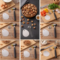 Heavy Duty Stainless Steel Nut Sheller Non-Slip Nut Sheller with Spring Corrosion-Resistant Kitchen Utensil Long-Lasting for Tabletop