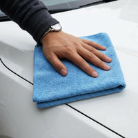 Absorbent Microfiber Microfibre Cloth and Car Drying Towel, 40x40 cm Microfibre Cloth with Heat-Cut Edges, Dry Use Polishing and Buffing Cloth