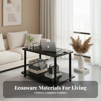 Light Luxury Design 2-Tier Side Table Modern Minimalist and aesthetic two-levellevel Narrow Side Table Space-Saving Nightstand adaptable for residents, Apartment Dwellers, Interior Decorators, Living Room, Bedroom, Small areas, Hallway