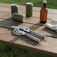 Multifunctional Bottle Opener Labor-Saving Versatile Bottle Opener Easy To Use Stainless Steel Lid Remover for Elderly, Restaurant, Camping
