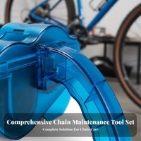 Bike Chain Washer 360° Rotating Brushes Bike Chain Cleaner Tool Quick Deep Clean