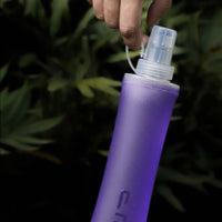 TPU Sports Container Heat-Pressed Soft Container TPU Soft Water Bottle Portable Drinkware Lightweight for Athletic Use